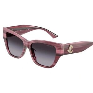 Jimmy Choo Mauve Gradient Cat-eye Sunglasses New